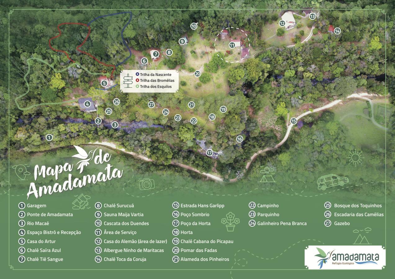 Refugio Ecologico Amadamata Hotel Nova Friburgo Buitenkant foto